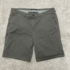 DU/ER Live Free Journey Shorts 38 Olive Green Stretch Travel 8" Inseam DUER